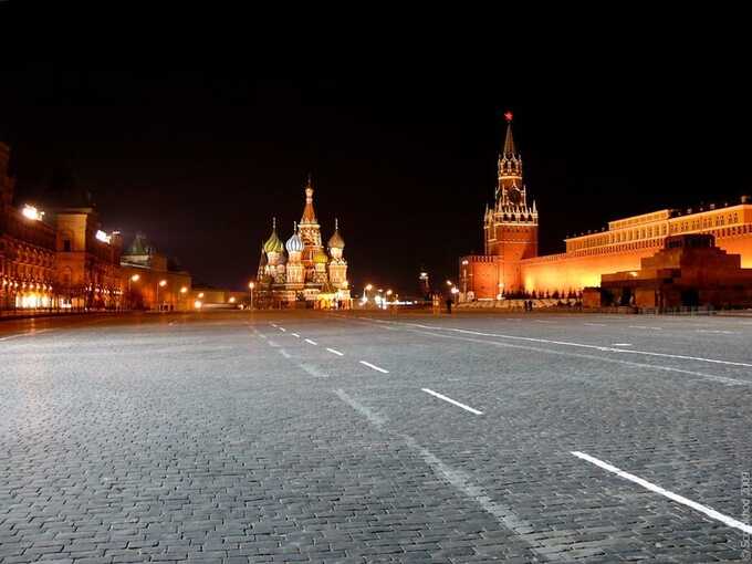 Появилось видео с центра Москвы